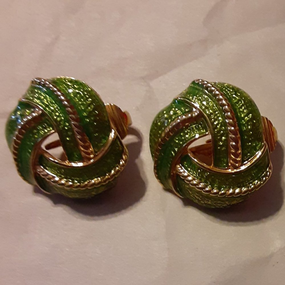 GIO Clip-on Gold-toned Earrings